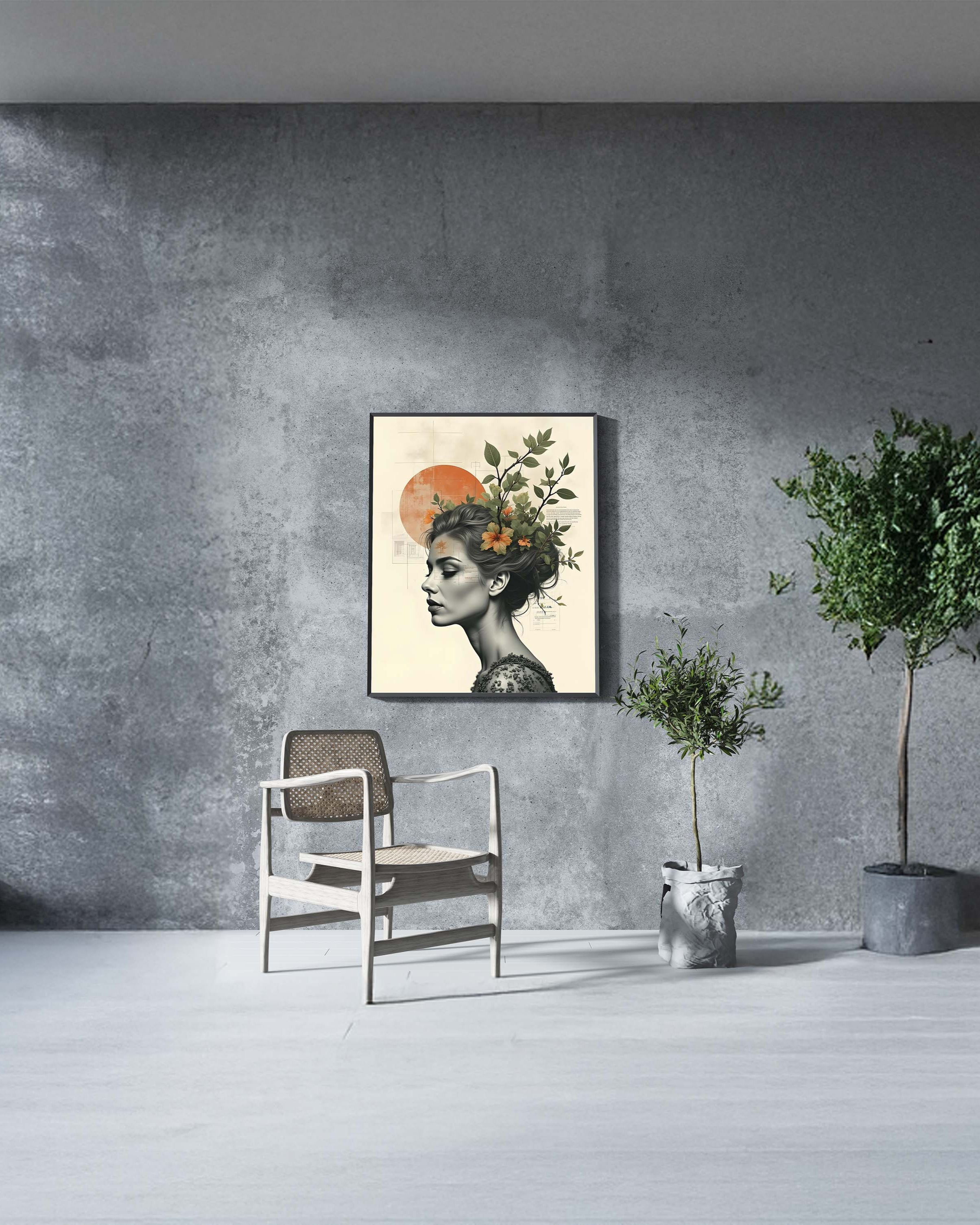 Flourish Within | Botanical Portrait of Inner Growth