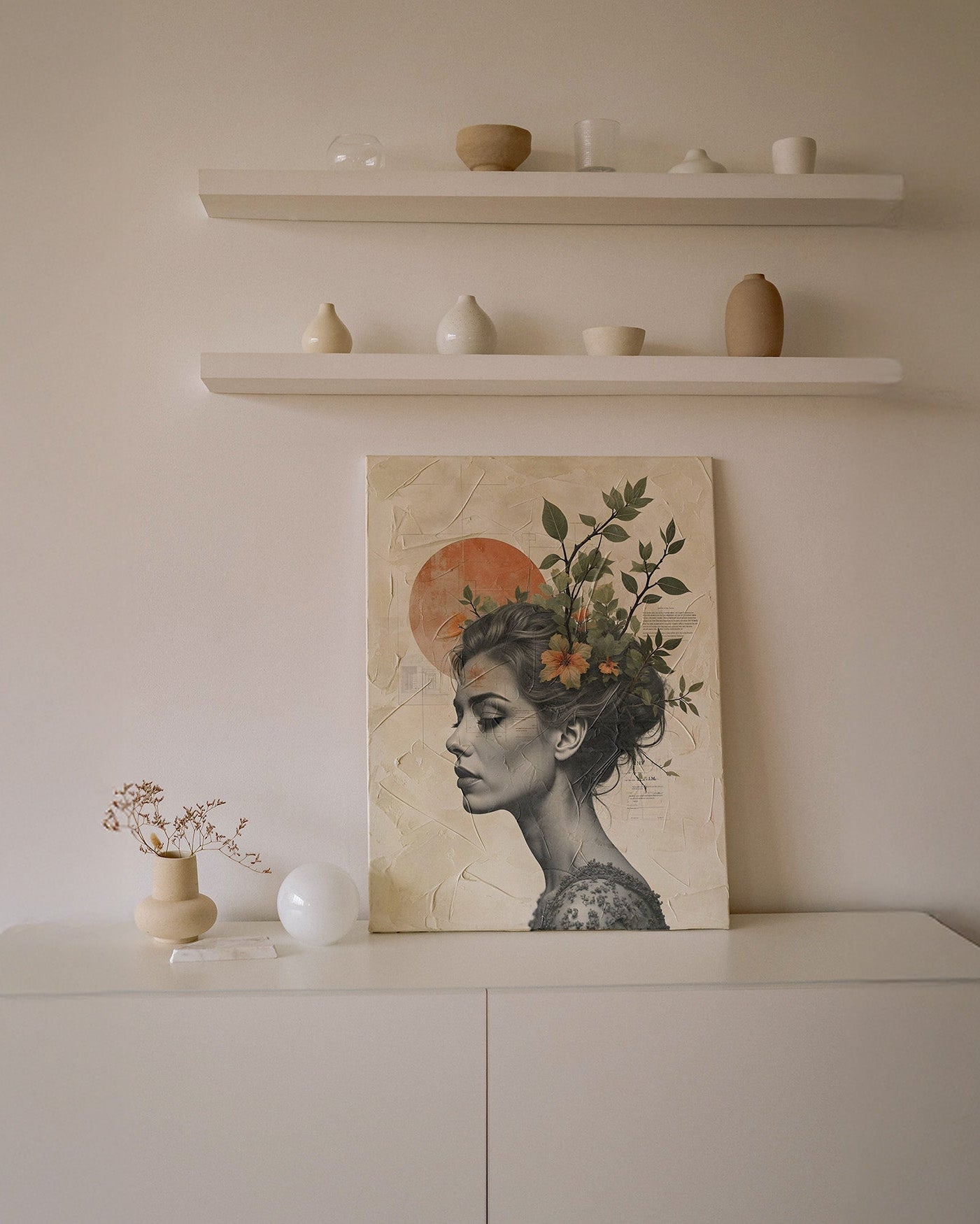 Flourish Within | Botanical Portrait of Inner Growth