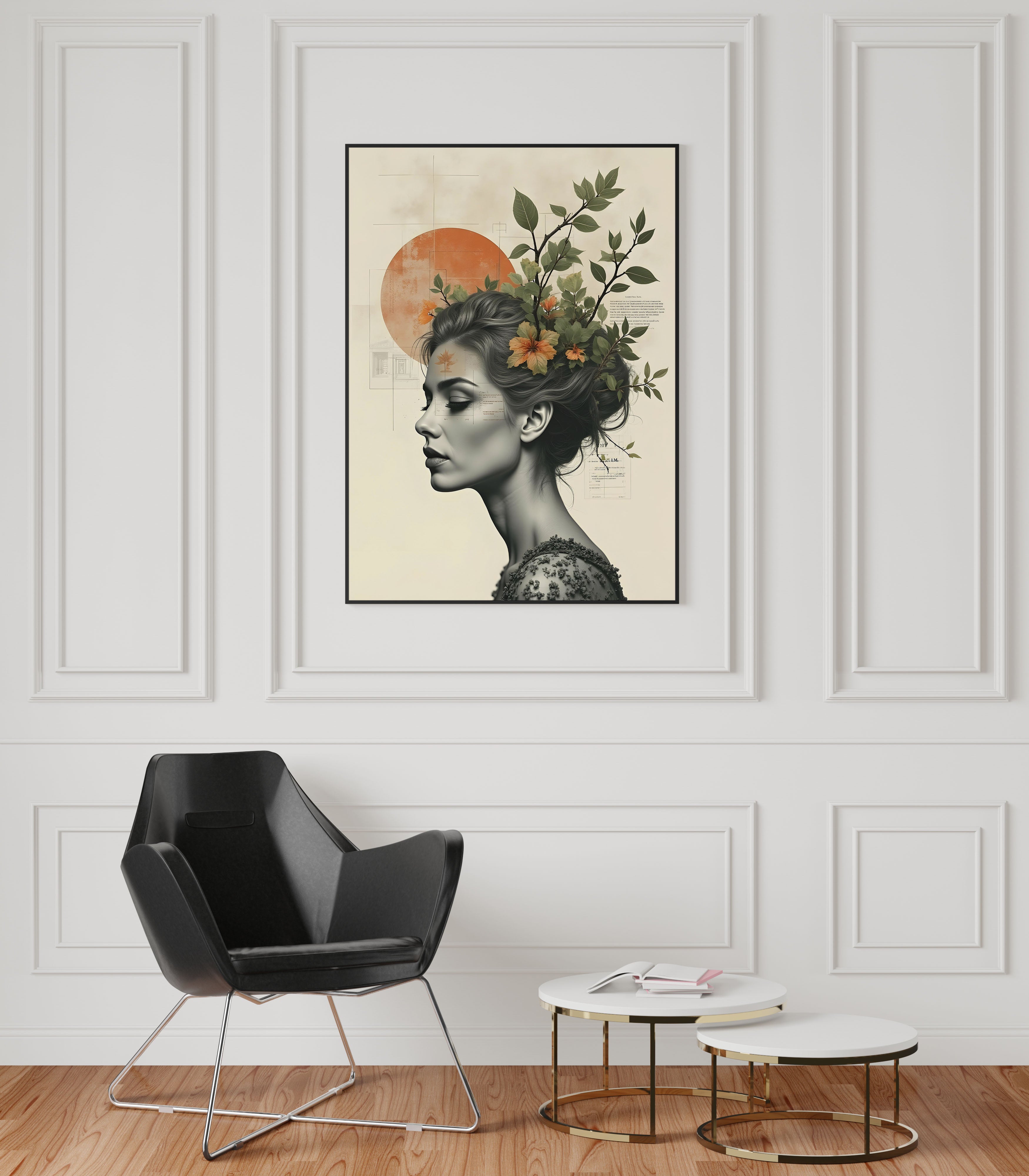 Flourish Within | Botanical Portrait of Inner Growth