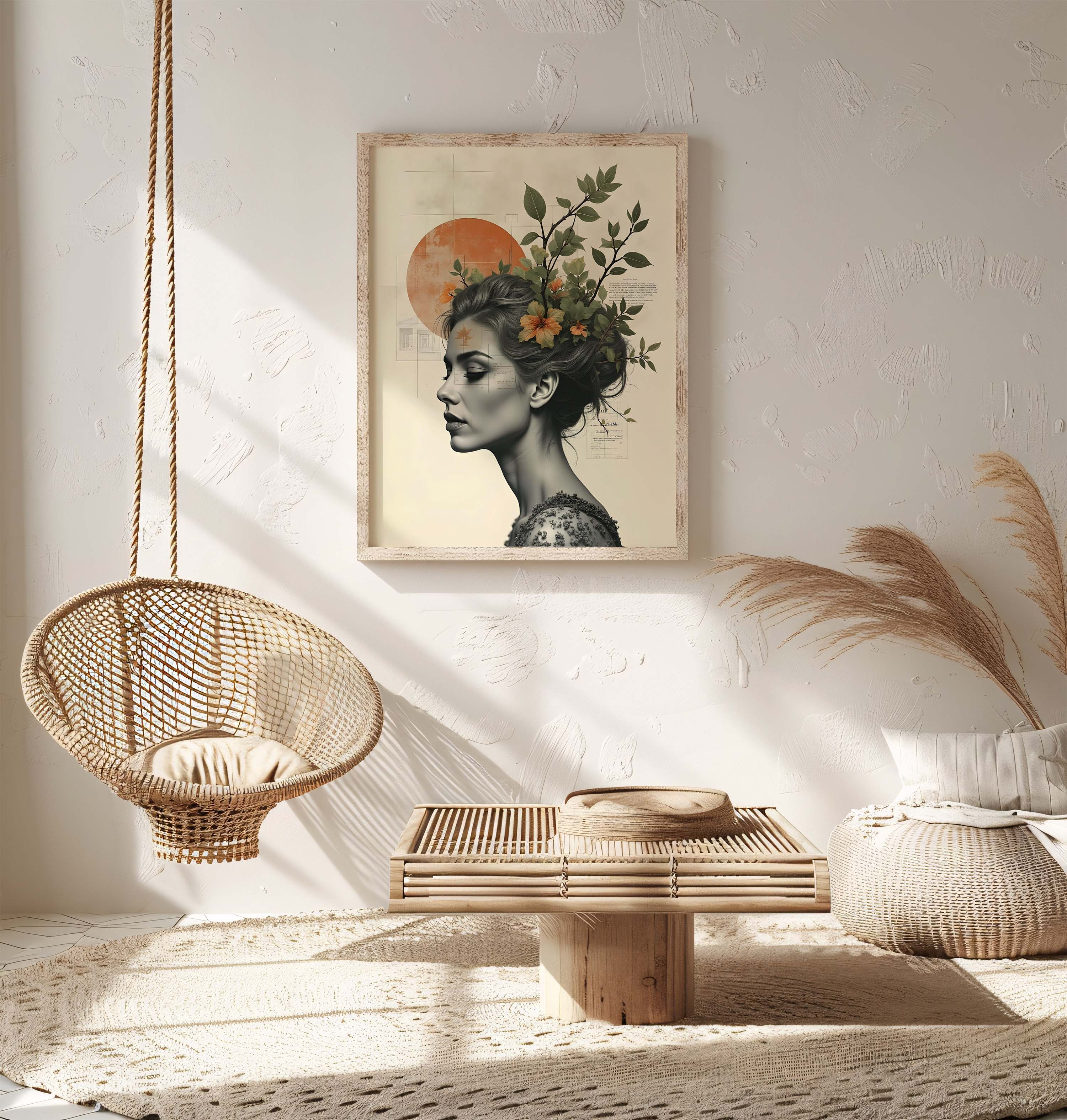 Flourish Within | Botanical Portrait of Inner Growth