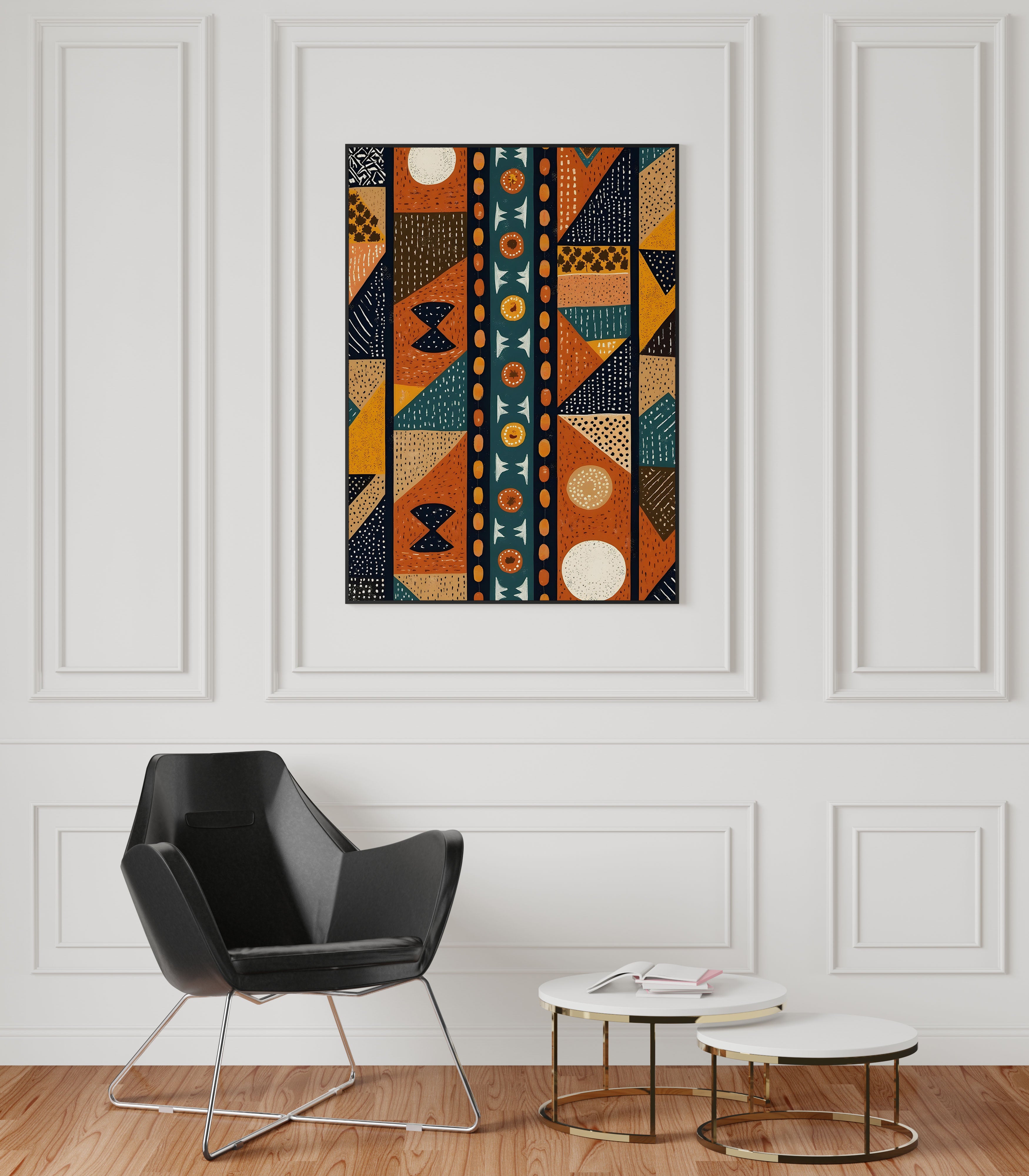 Tribal Echo | Bold Geometric Tribal Pattern