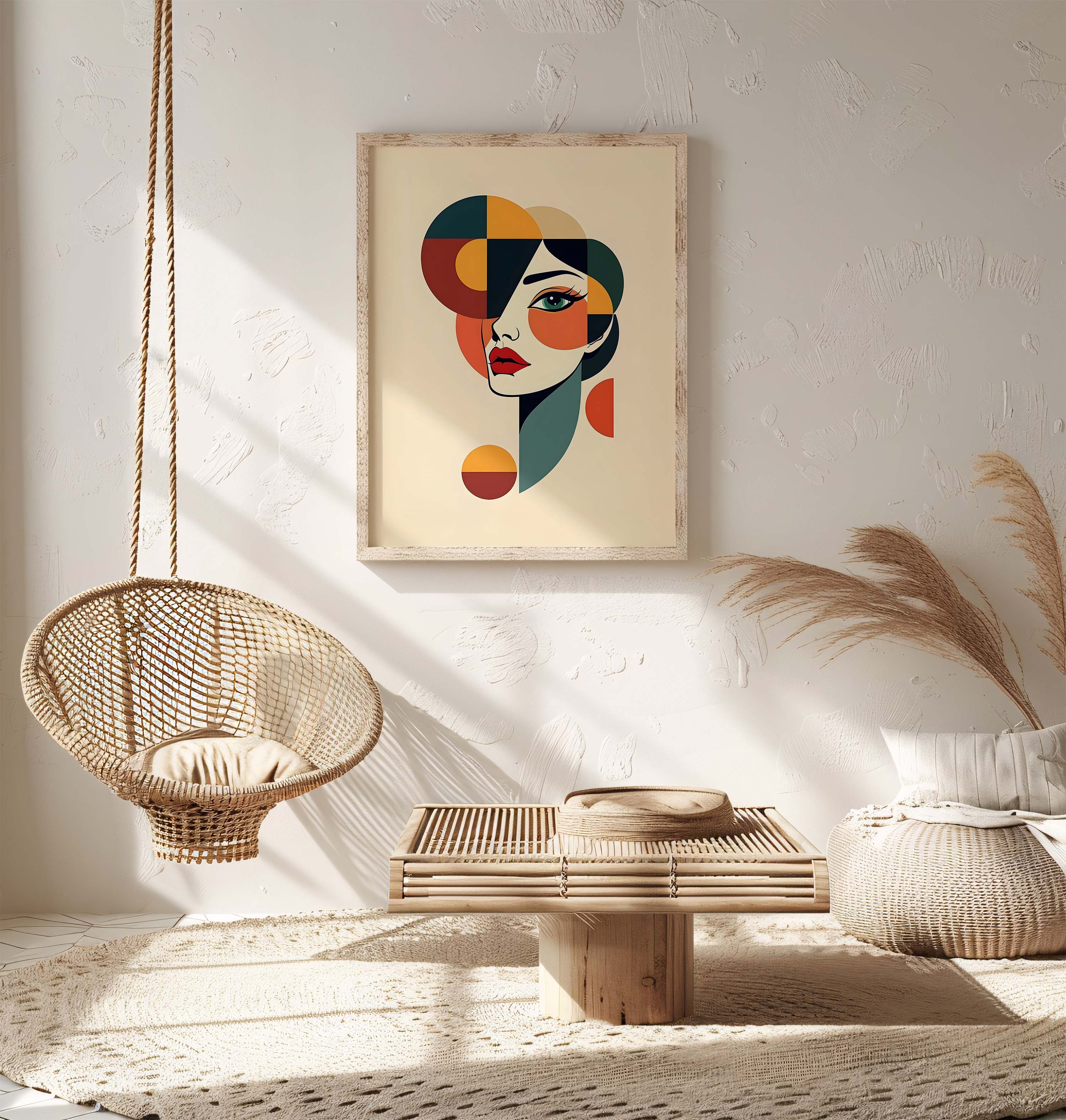 Fragmented Muse | Abstract Geometric Woman Portrait