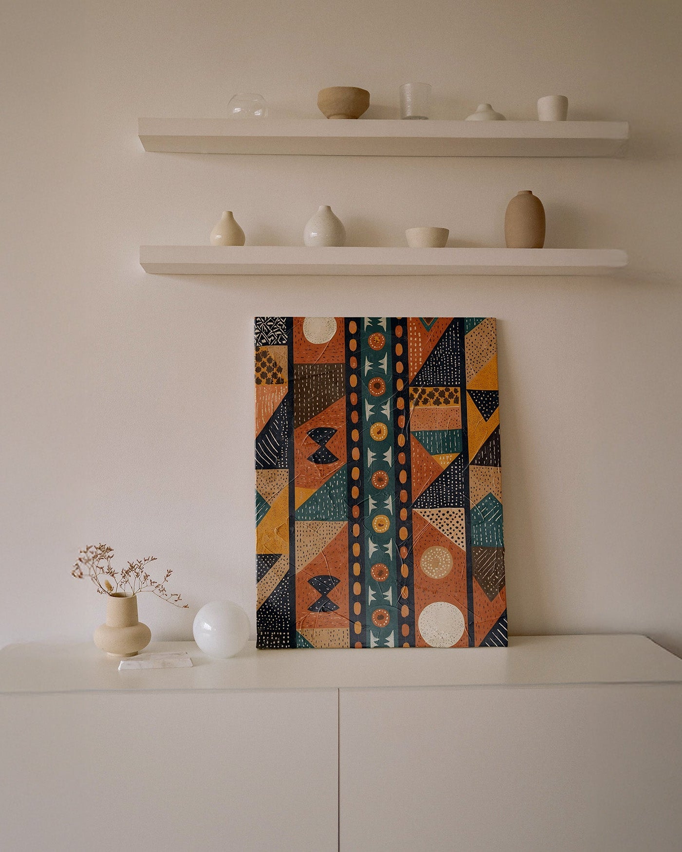 Tribal Echo | Bold Geometric Tribal Pattern