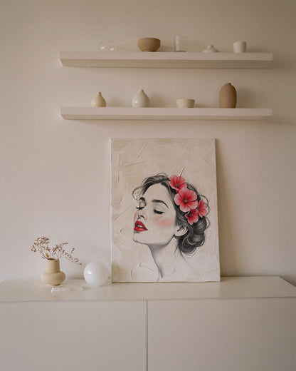 Blush Blossom | Feminine Floral Portrait