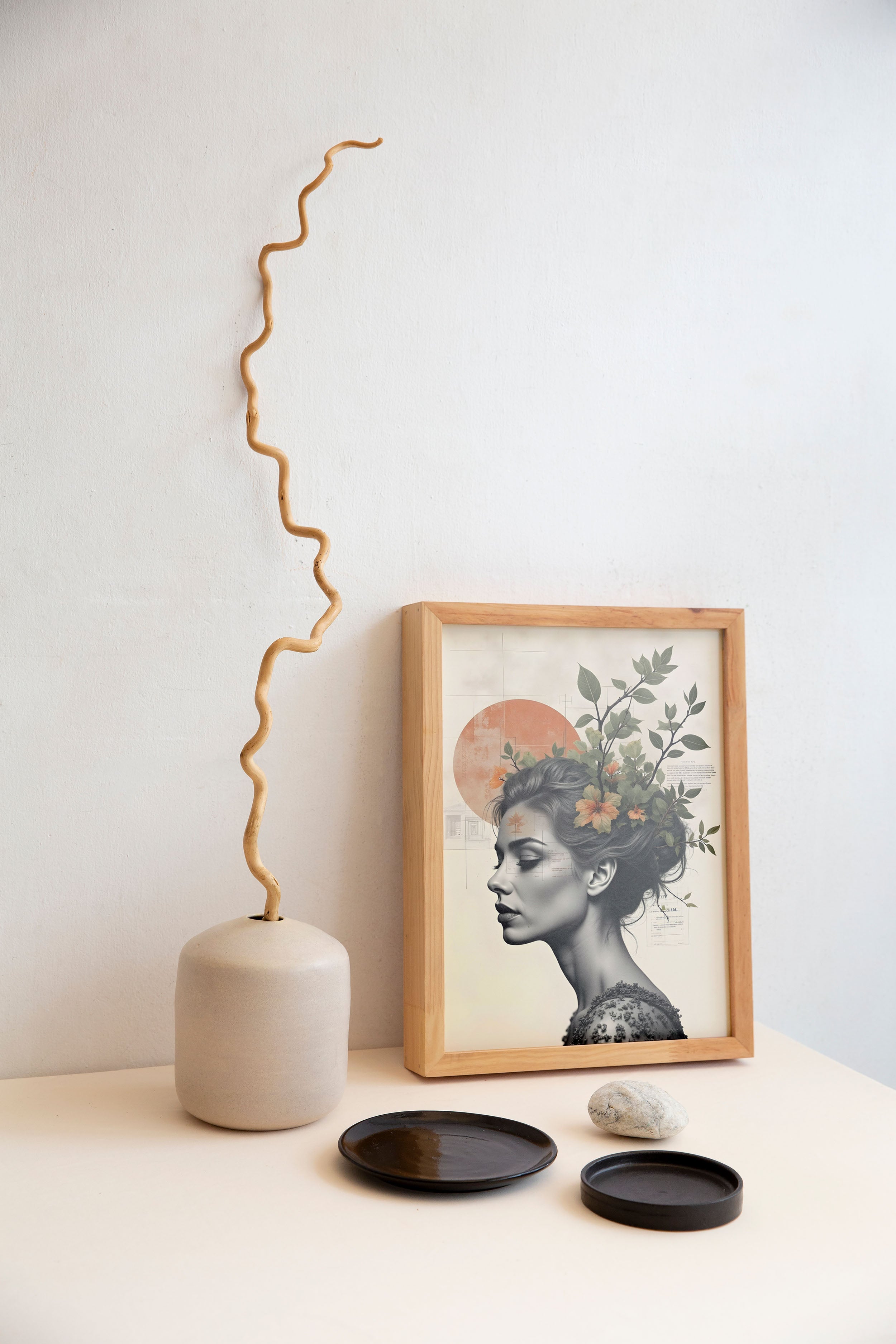 Flourish Within | Botanical Portrait of Inner Growth