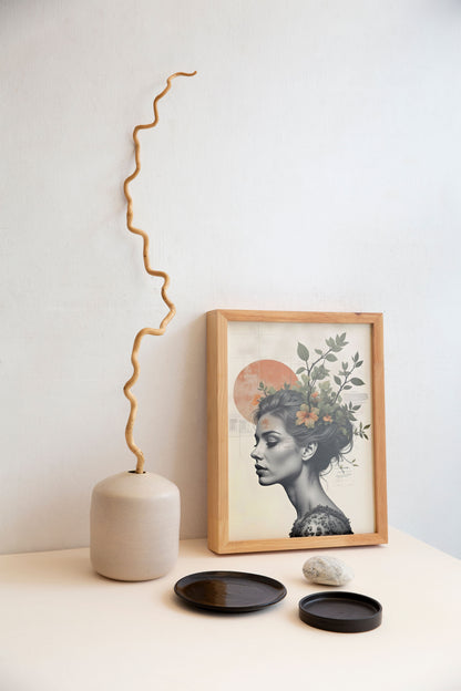 Flourish Within | Botanical Portrait of Inner Growth