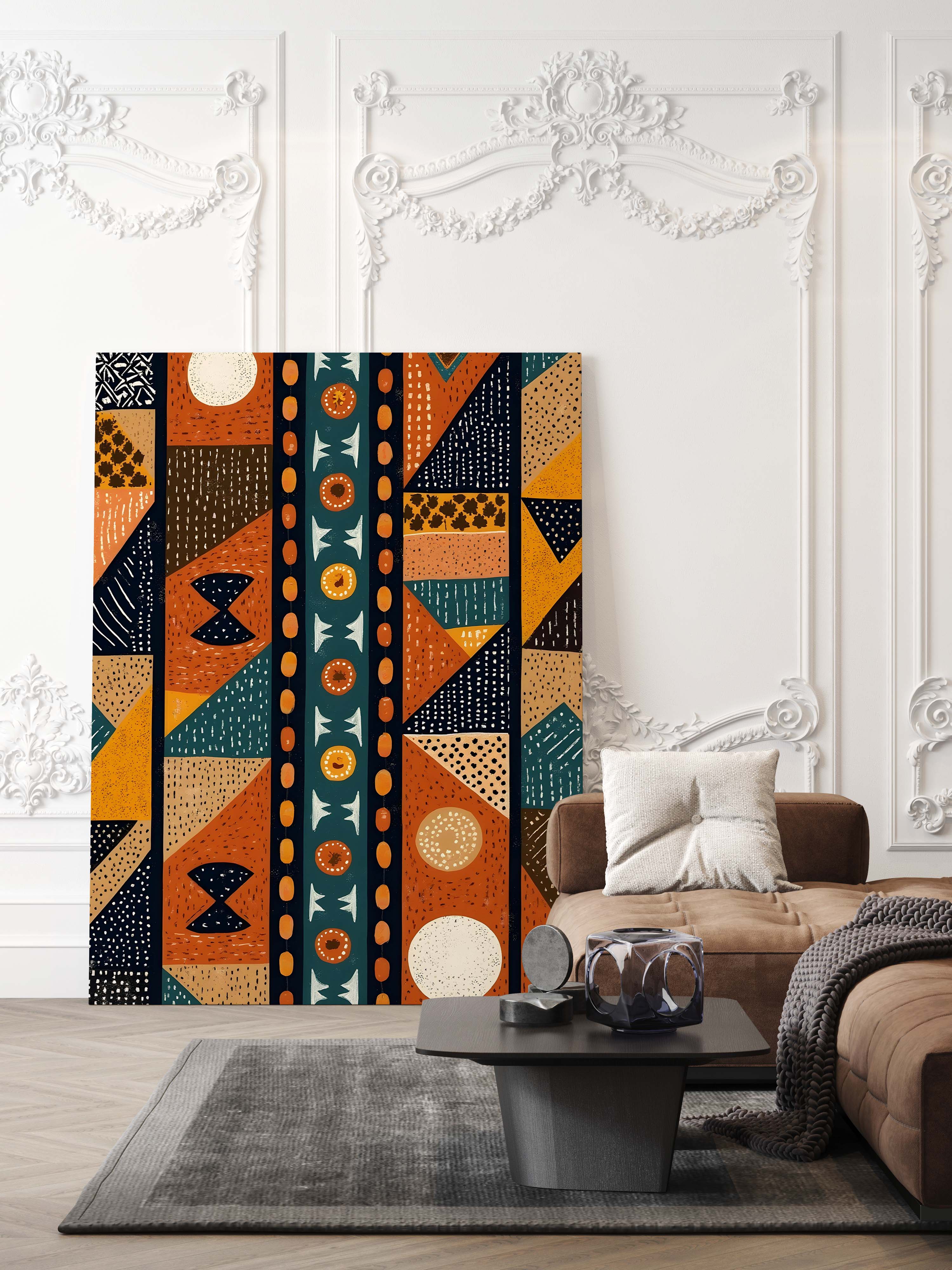 Tribal Echo | Bold Geometric Tribal Pattern
