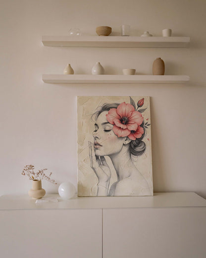 Bloom of Silence | Soft Feminine Portrait