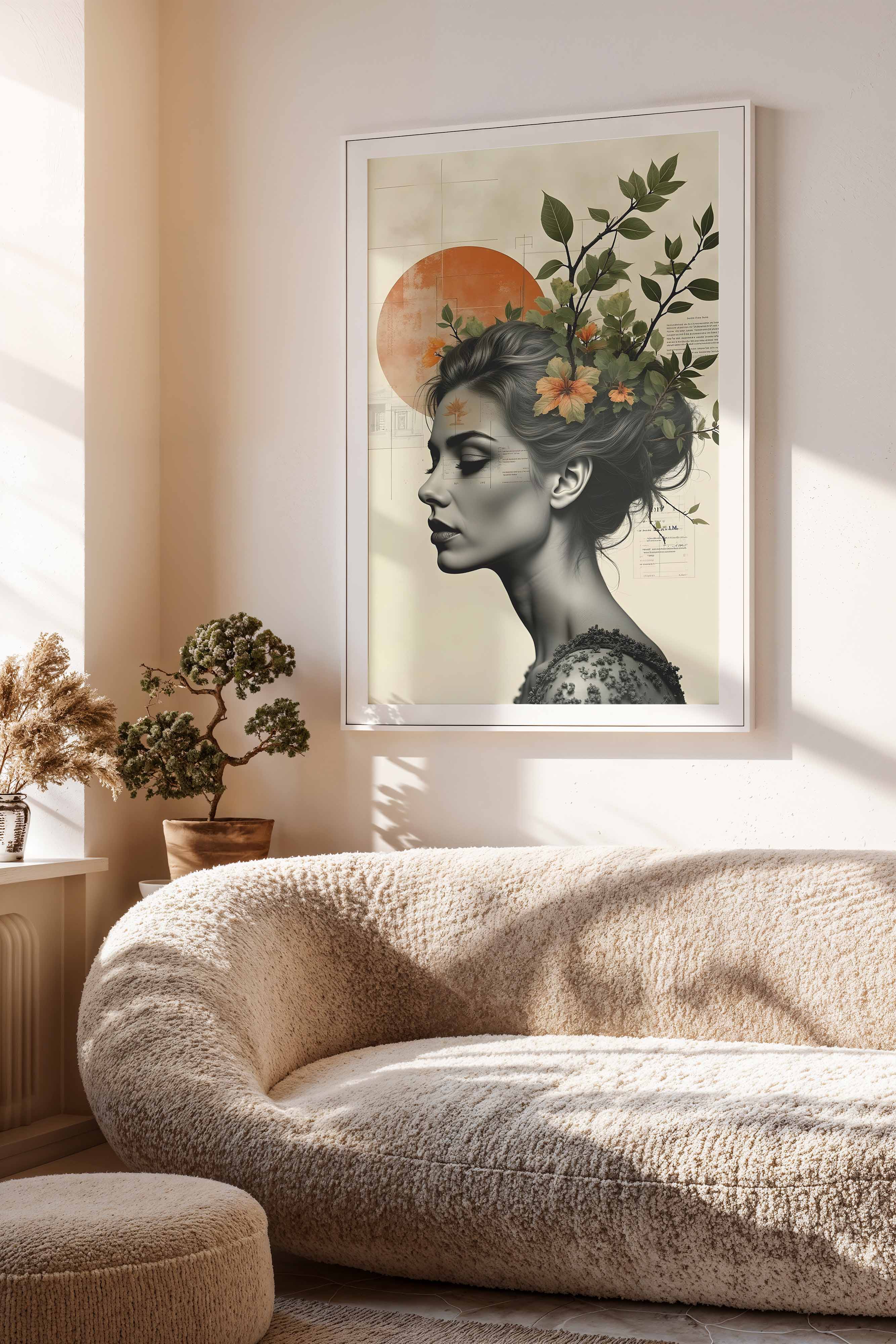 Flourish Within | Botanical Portrait of Inner Growth