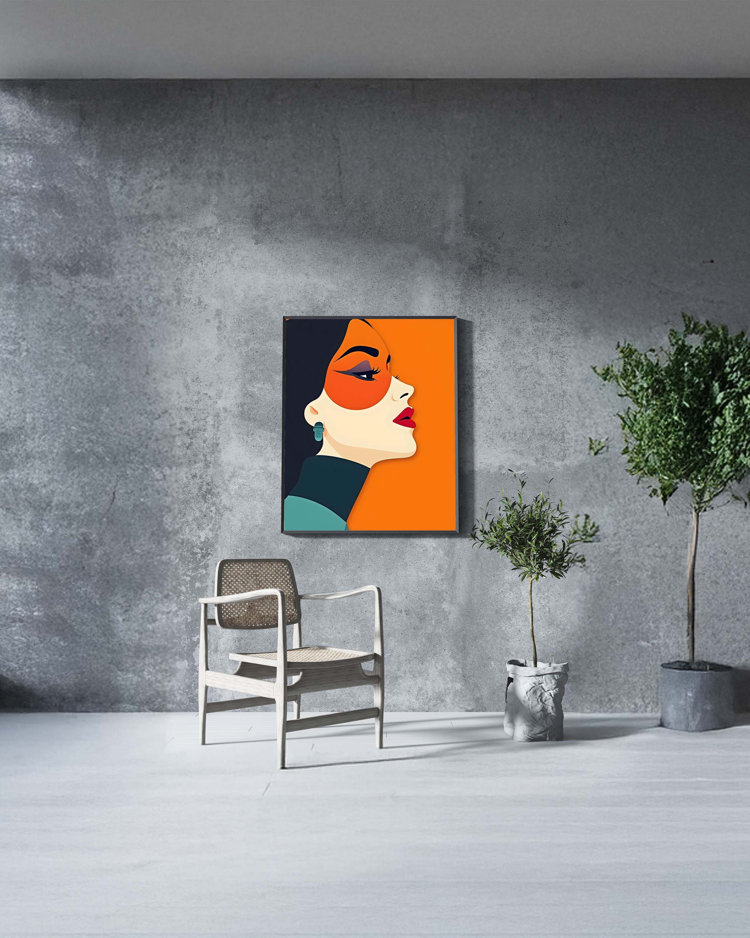 Bold Muse | Contemporary Graphic Woman Portrait