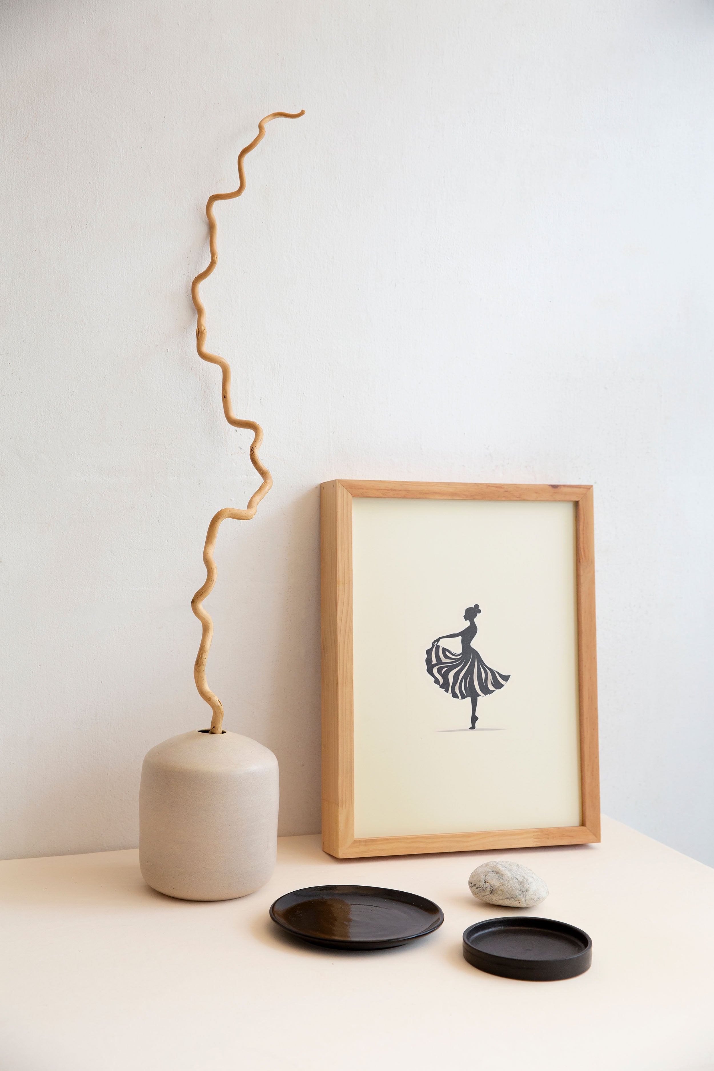 Grace in Motion | Minimalist Ballet Dancer Silhouette