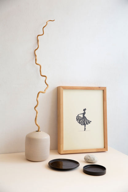 Grace in Motion | Minimalist Ballet Dancer Silhouette
