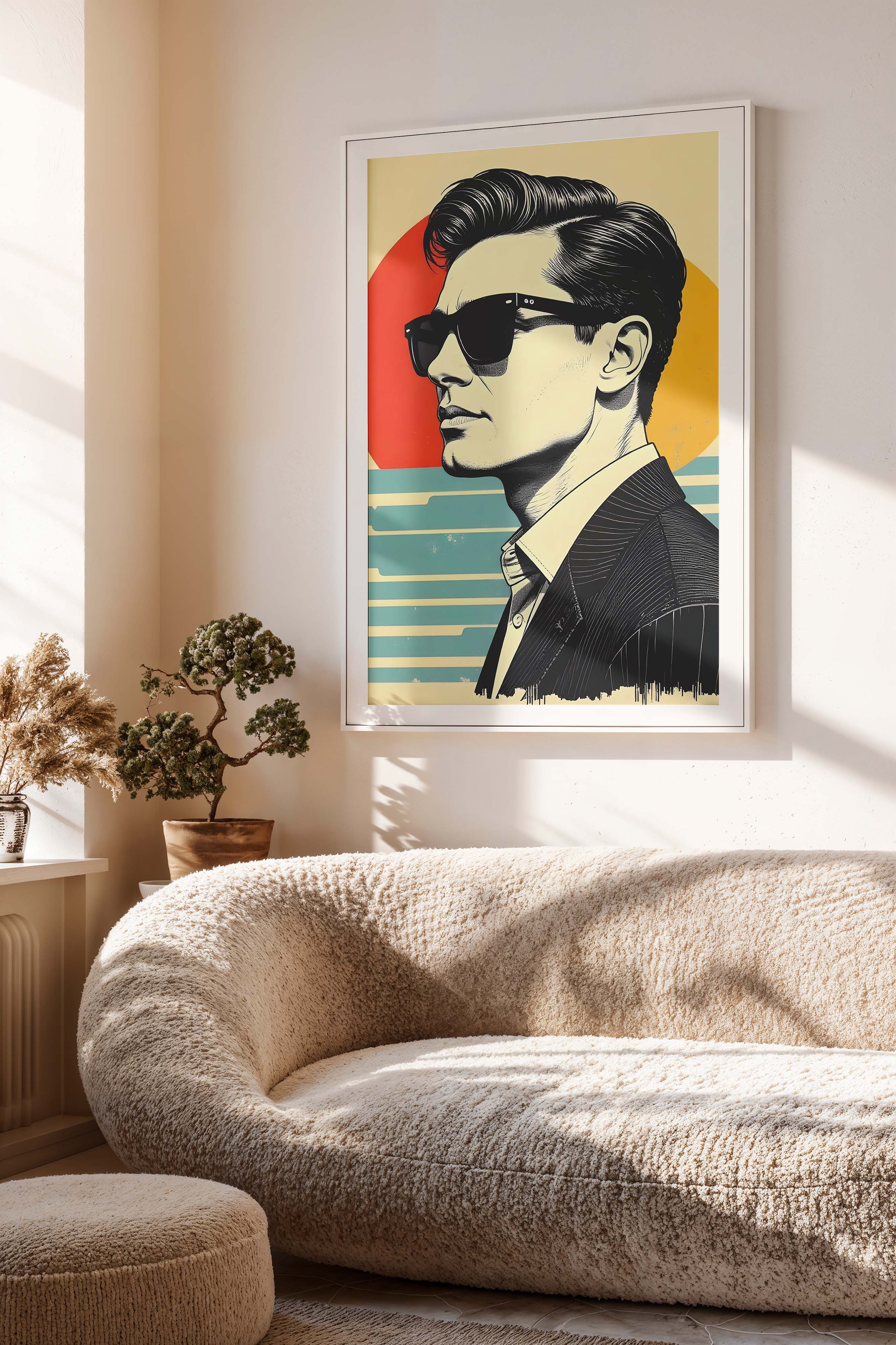 Modern Icon | Bold Pop Art Male Portrait