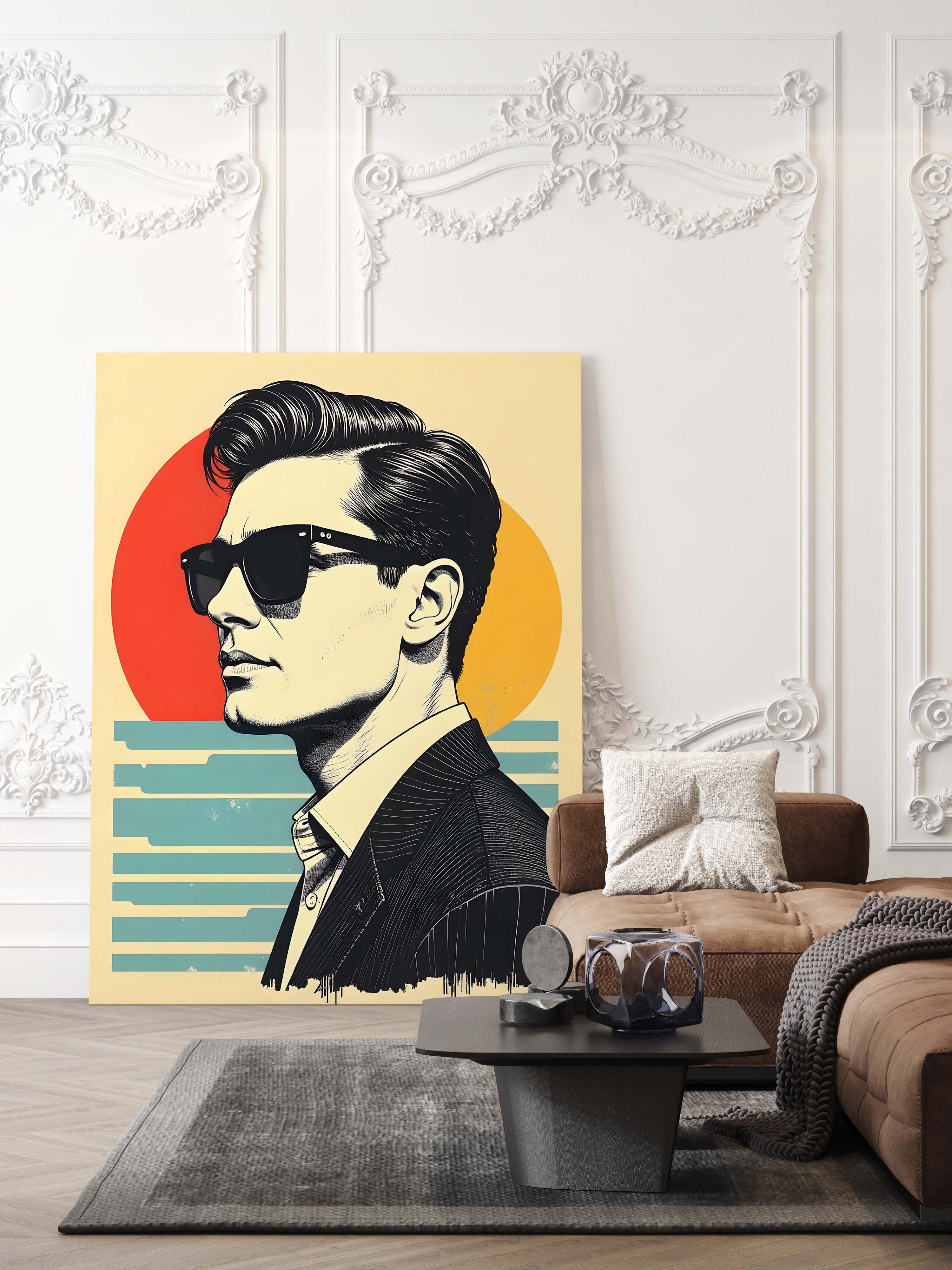 Modern Icon | Bold Pop Art Male Portrait