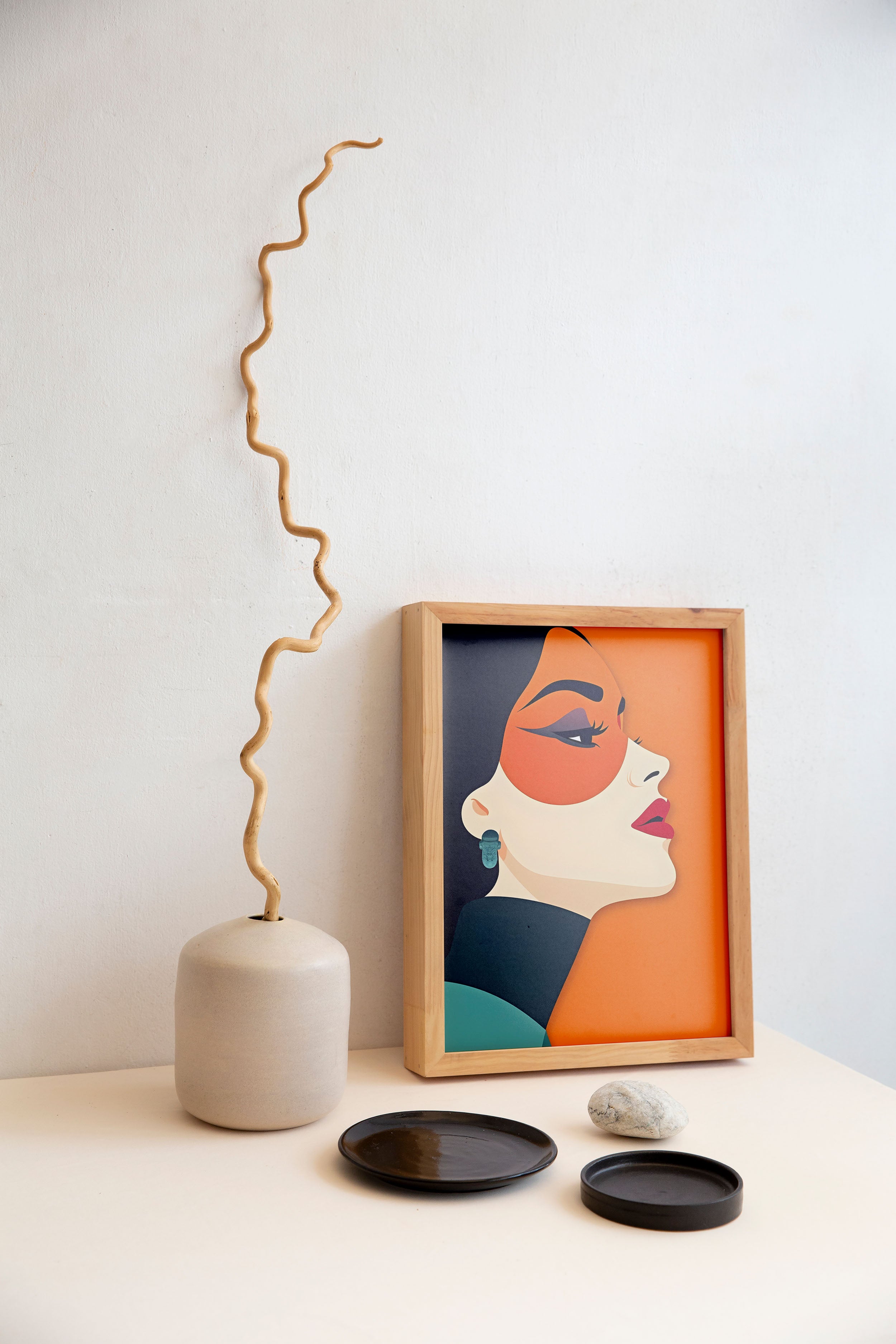 Bold Muse | Contemporary Graphic Woman Portrait