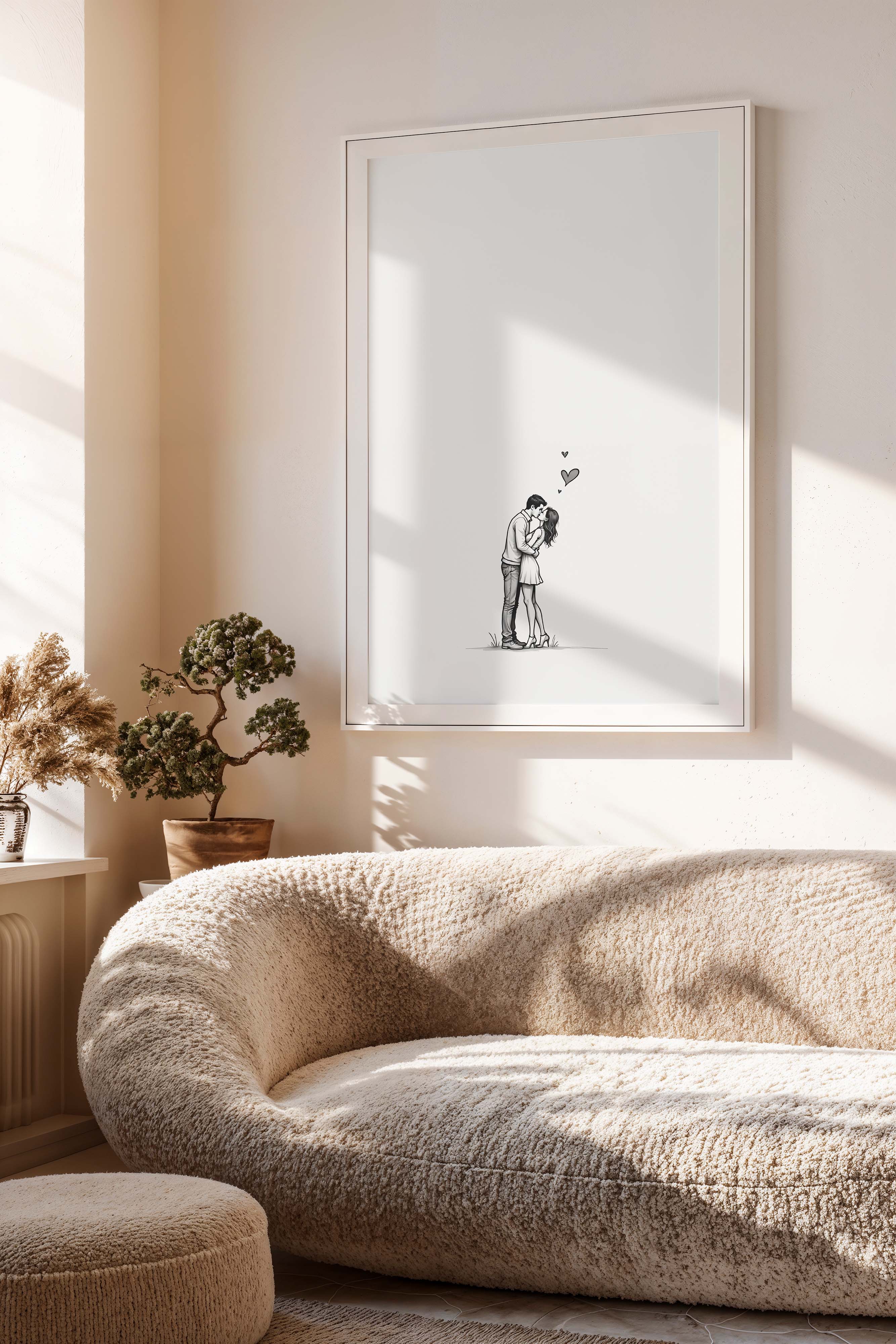 Little Big Love | Minimalist Couple Illustration