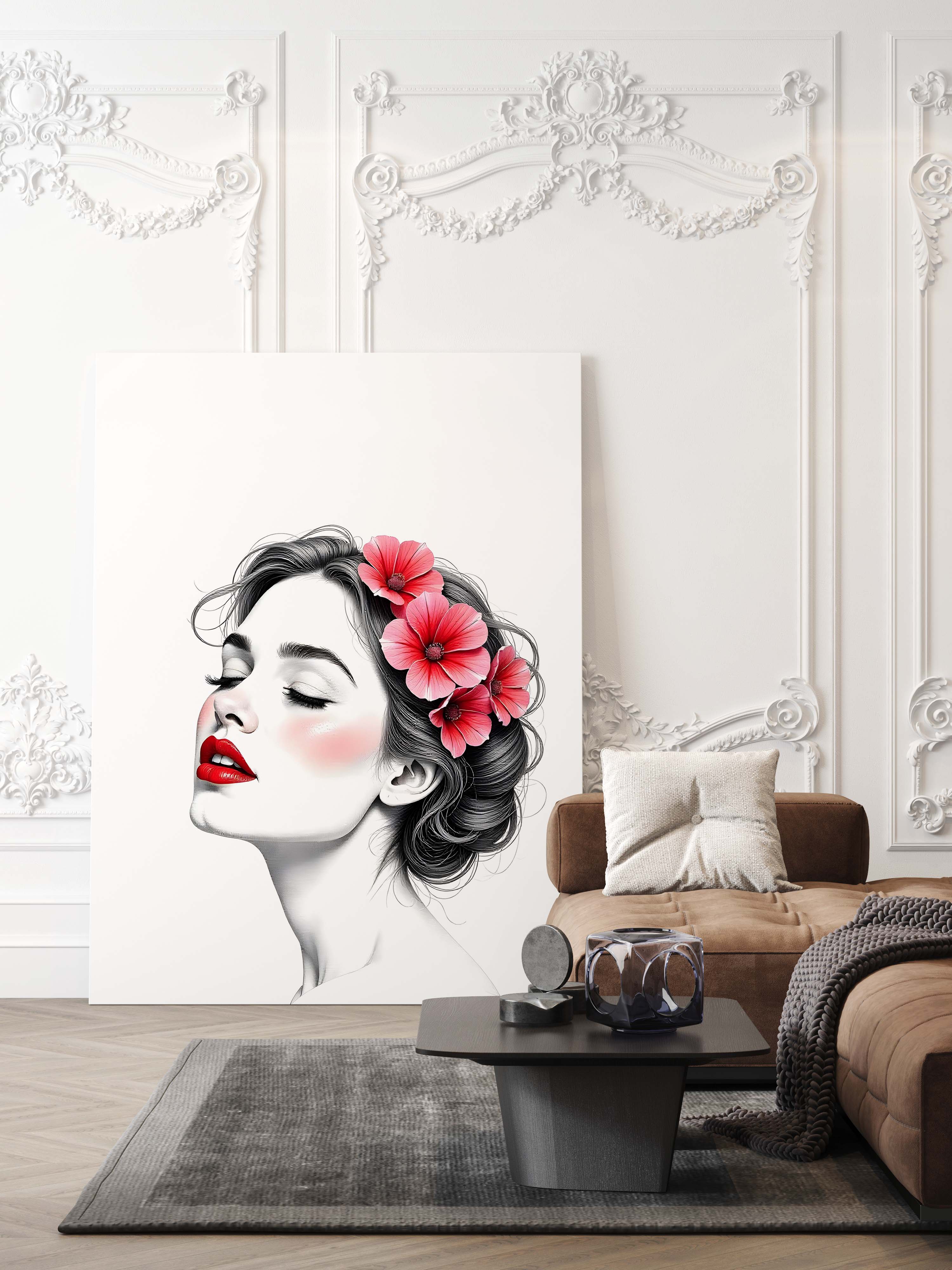 Blush Blossom | Feminine Floral Portrait