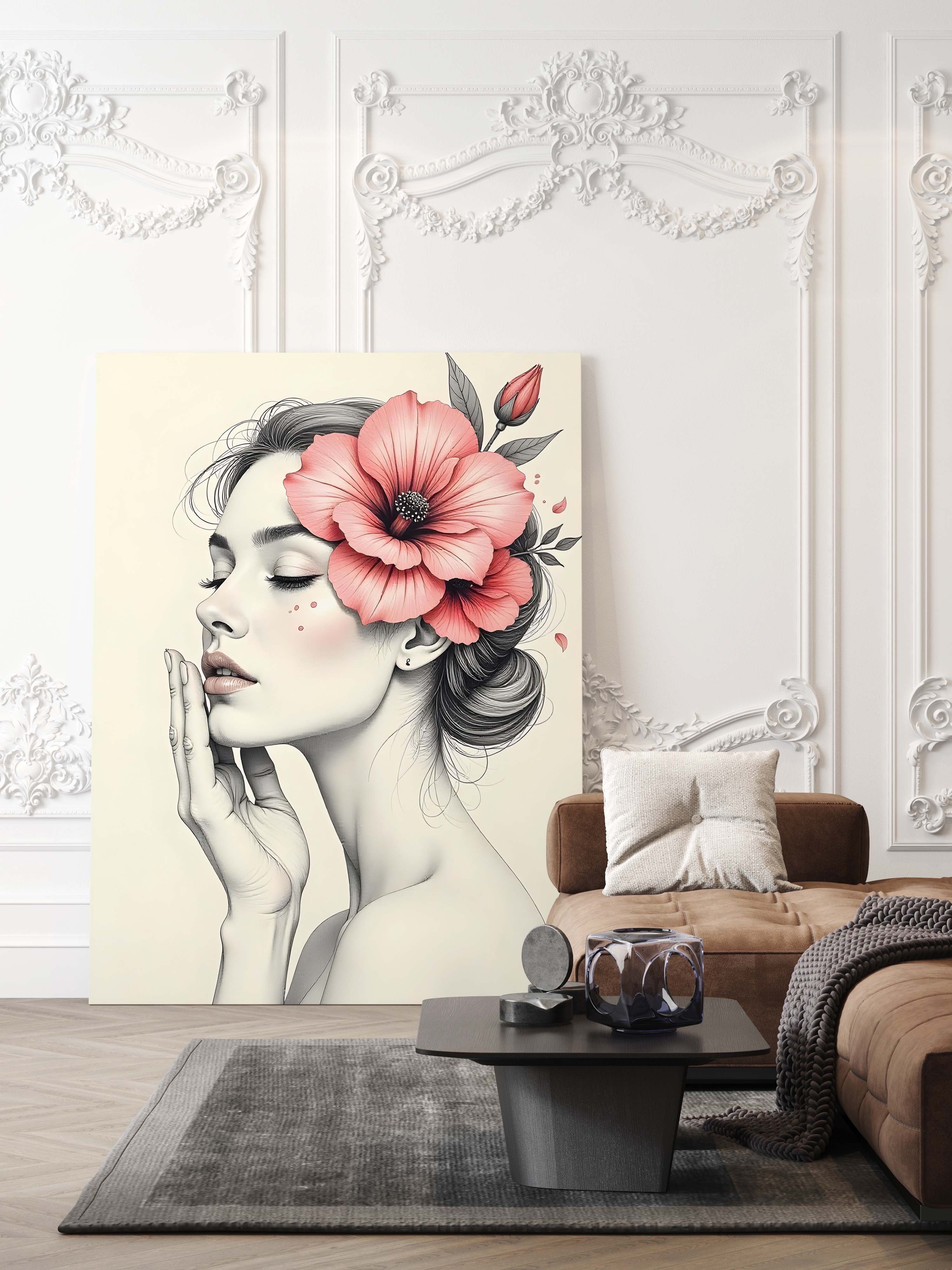 Bloom of Silence | Soft Feminine Portrait