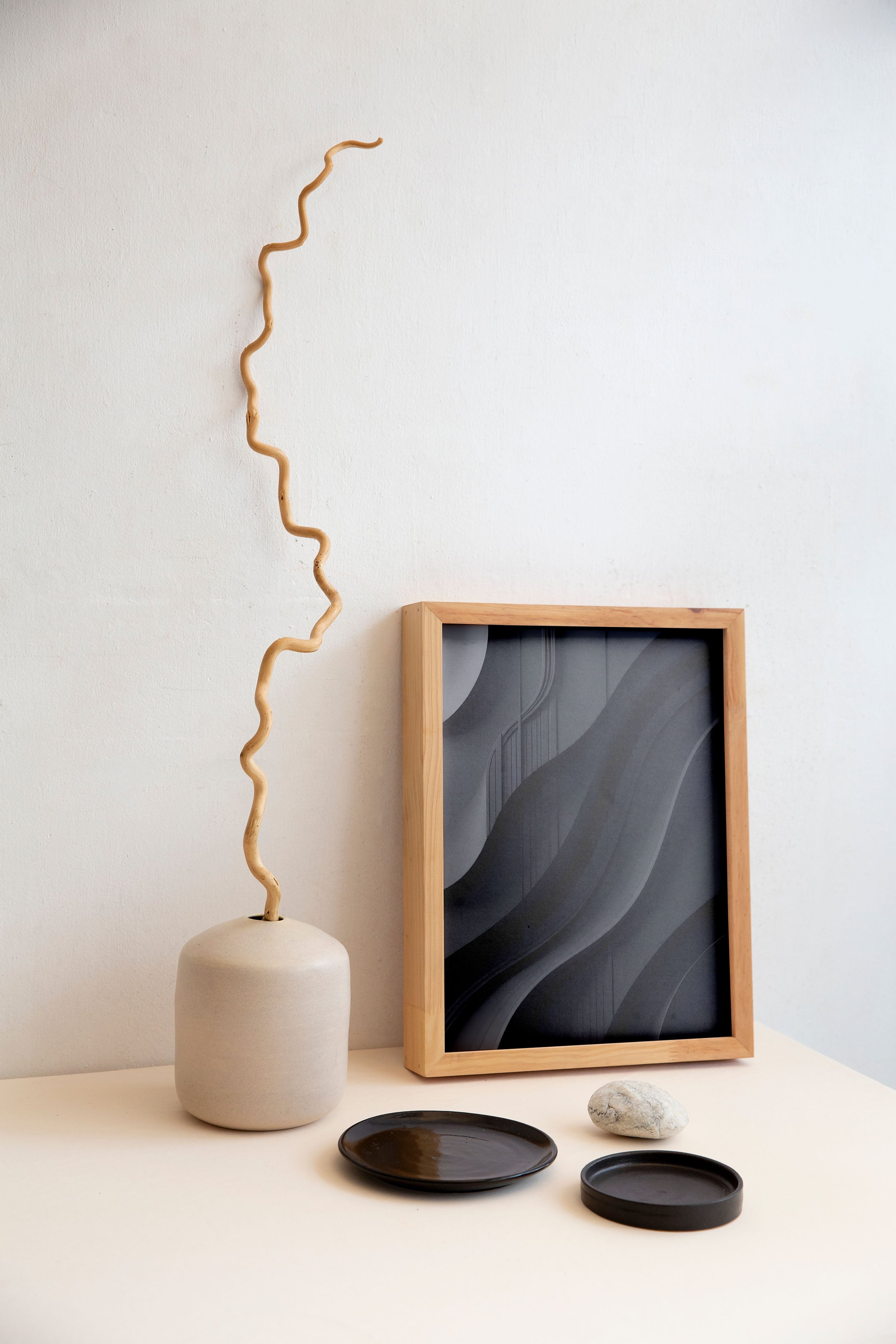 Dark Curves | 3D Abstract Wall Art