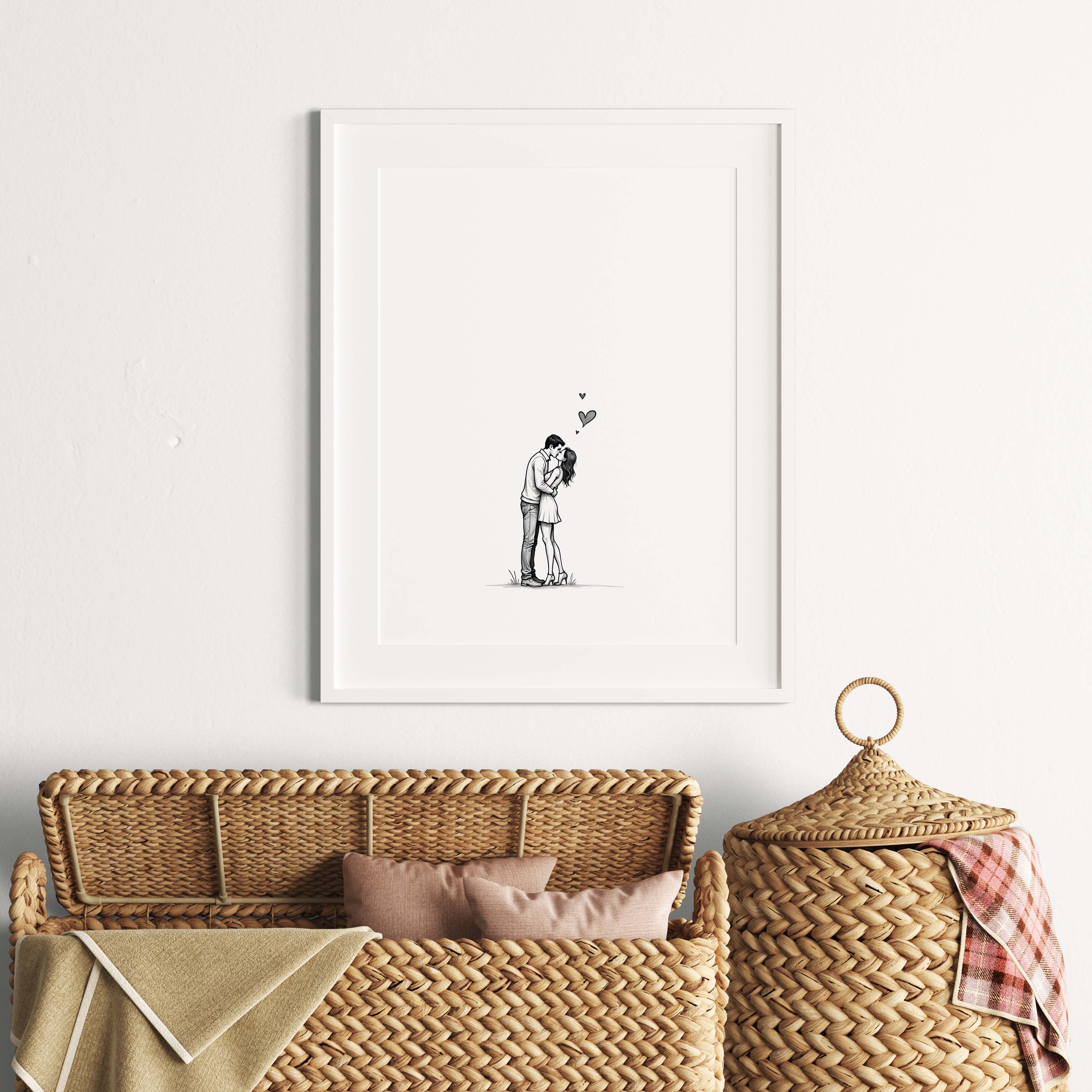 Little Big Love | Minimalist Couple Illustration