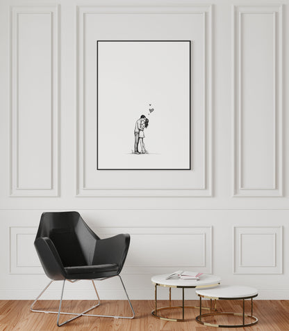 Little Big Love | Minimalist Couple Illustration