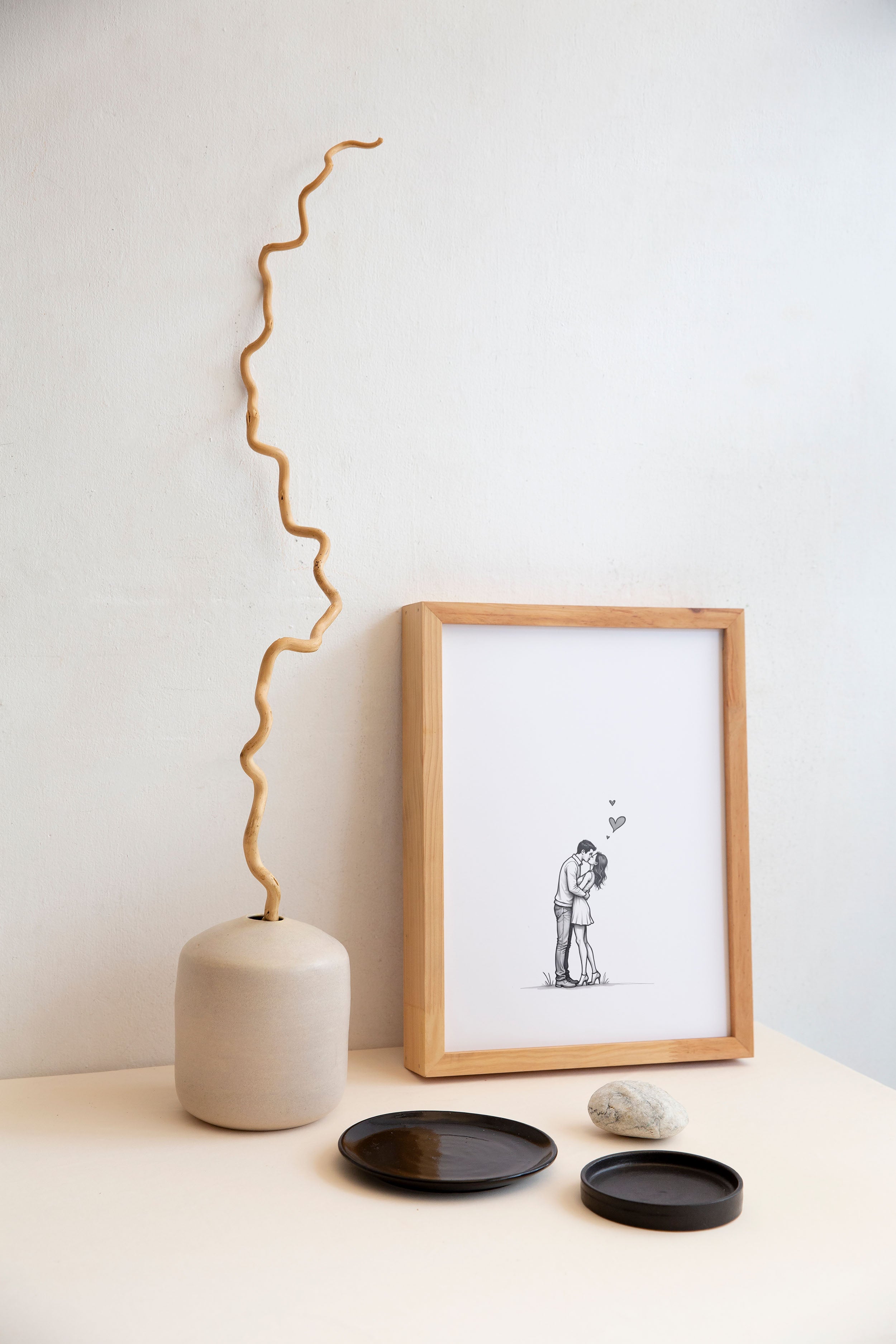 Little Big Love | Minimalist Couple Illustration