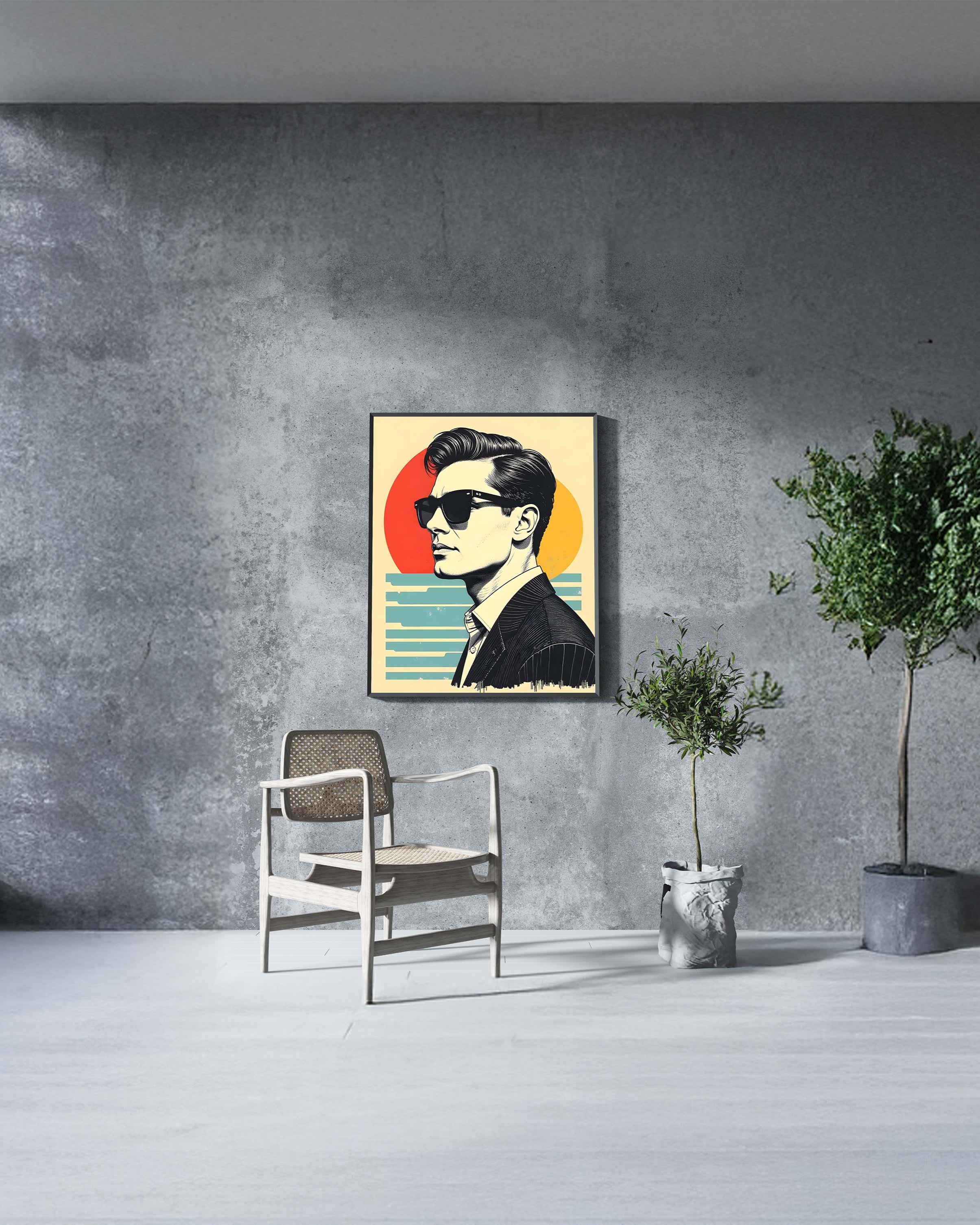 Modern Icon | Bold Pop Art Male Portrait