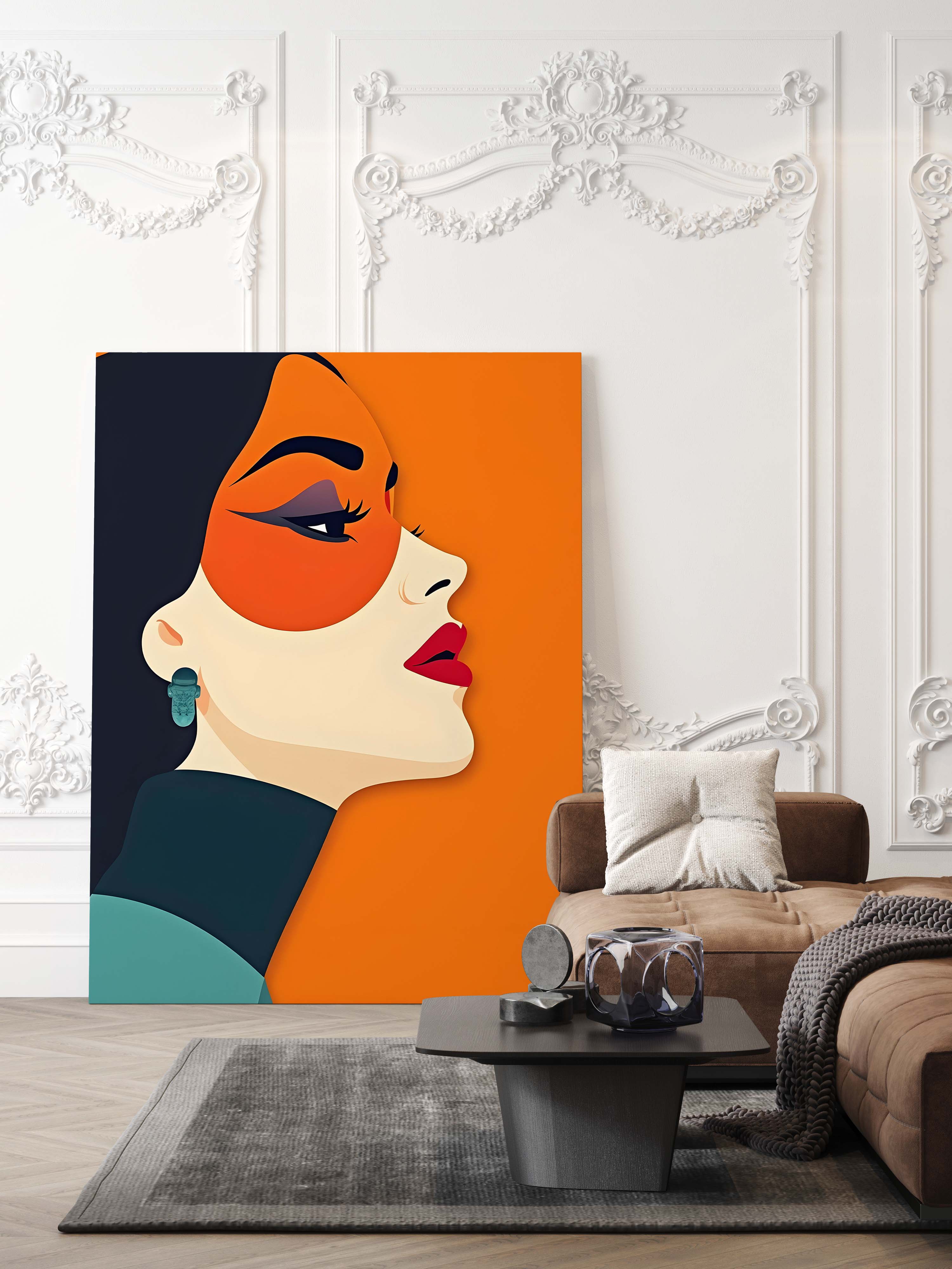 Bold Muse | Contemporary Graphic Woman Portrait