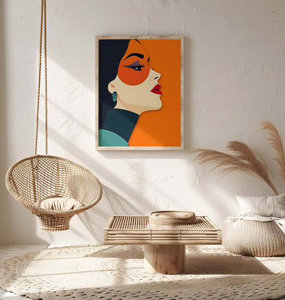 Bold Muse | Contemporary Graphic Woman Portrait